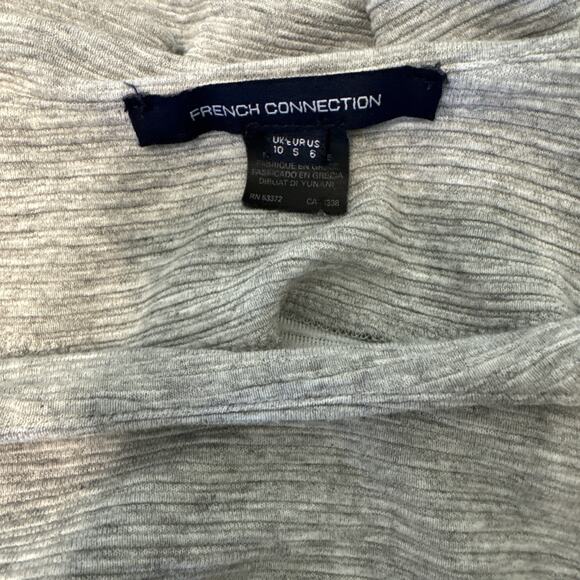 FRENCH CONNECTIONParos Sudan Bell Sleeve Shift Dress In Light Gray Melange Sz 6 - Picture 11 of 12